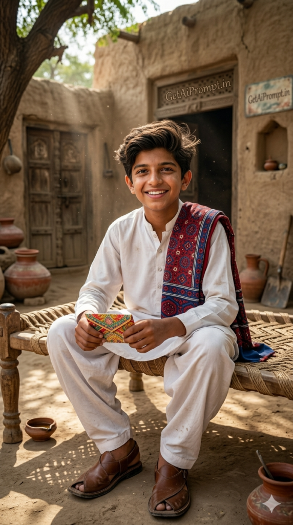 The Traditional Village Eid Rustic Nostalgia Cultural Portrait