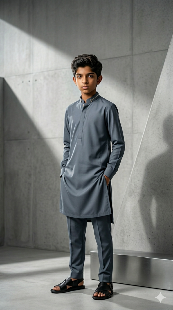 The Modern Minimalist Designer Kurta High-End Studio AI