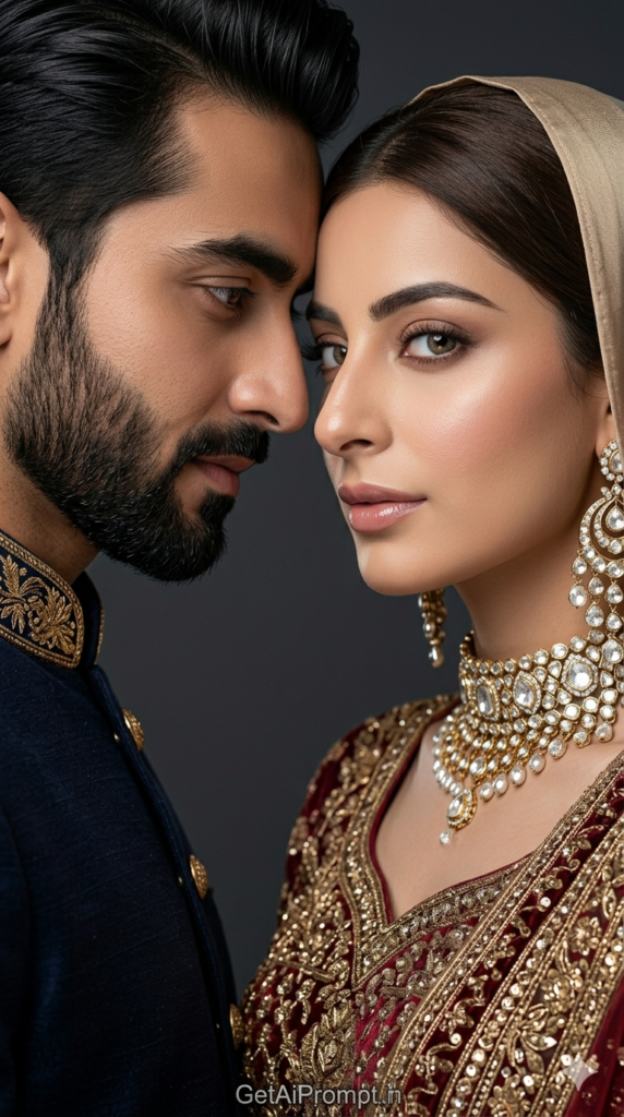 Ultra Luxury Close-Up Editorial Portrait, High-End Beauty AI Generation