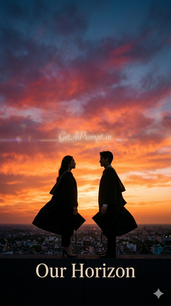 Cinematic Sunset Silhouette Couple Shot Dramatic AI Photography