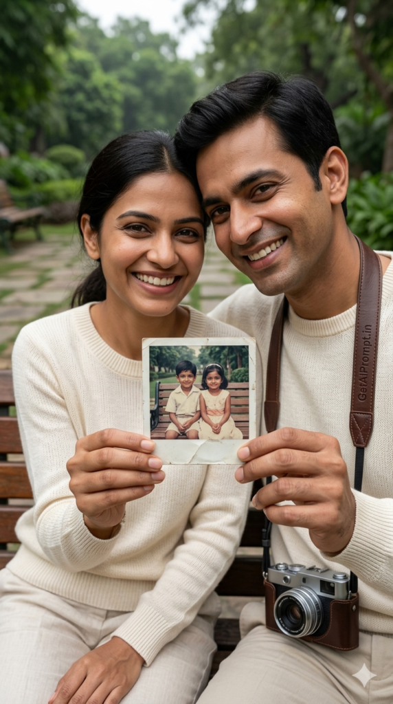 The Childhood Sweethearts Couple Style AI image prompt visualization