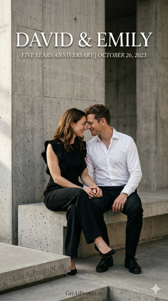 The Modern Architectural Minimalist Couple Photography AI Template