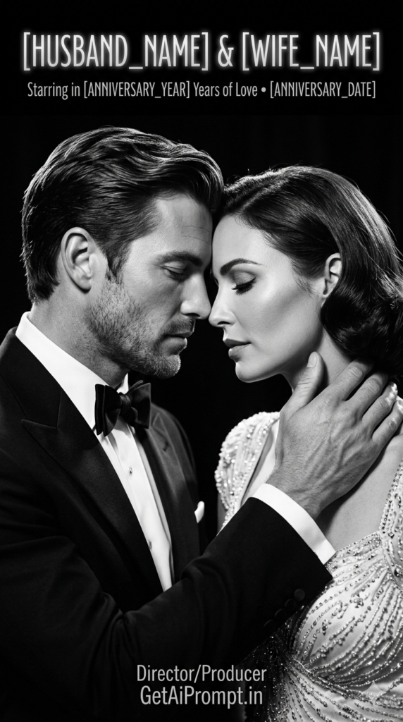 The Classic Hollywood B&W Spotlight Vintage AI Portrait Prompt