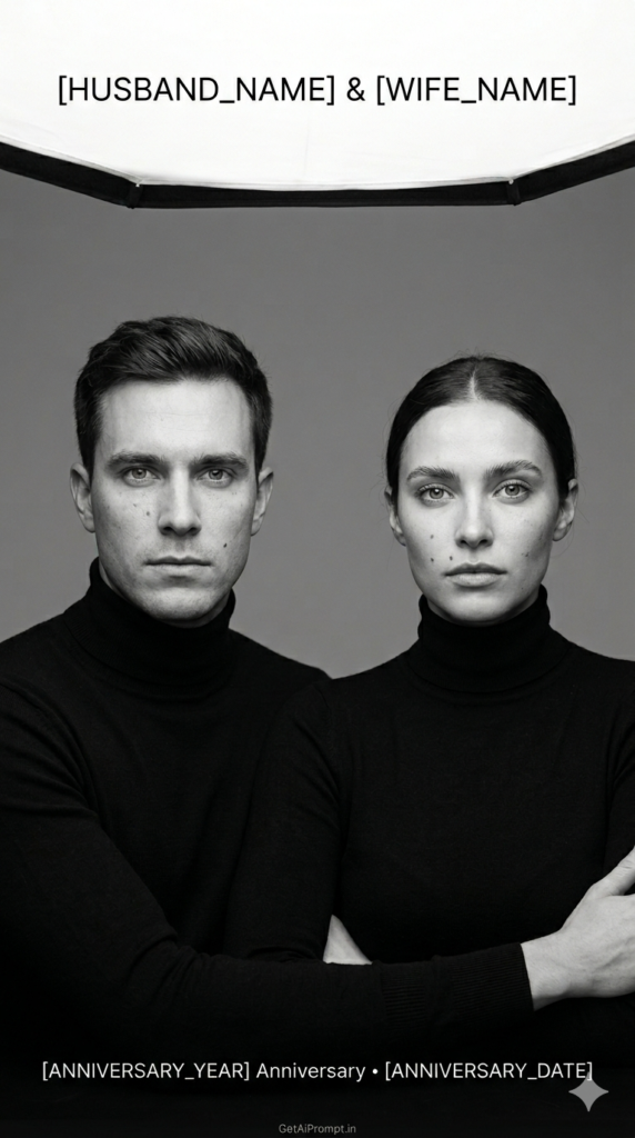The Direct Gaze Symmetrical Unity Fine Art Anniversary Photography AI