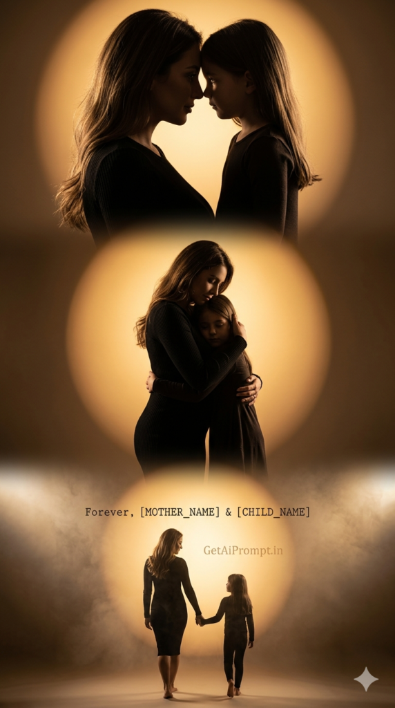 Warm Silhouette and Shadow Play Emotive Fine Art Portrait