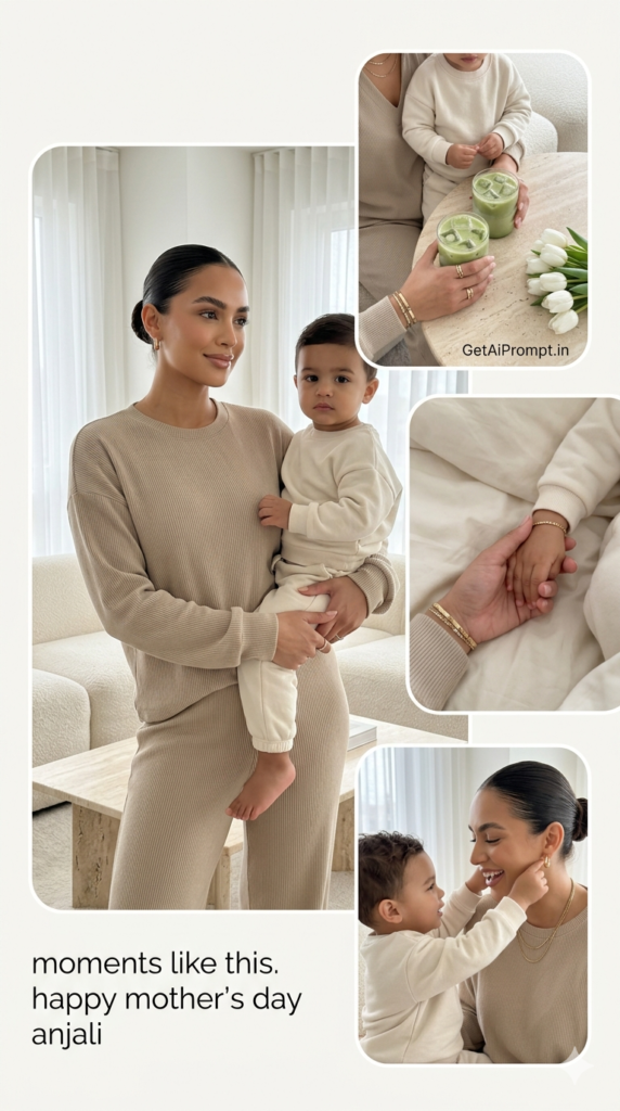 Clean Girl Aesthetic Minimalist Glow Neutrals Collage