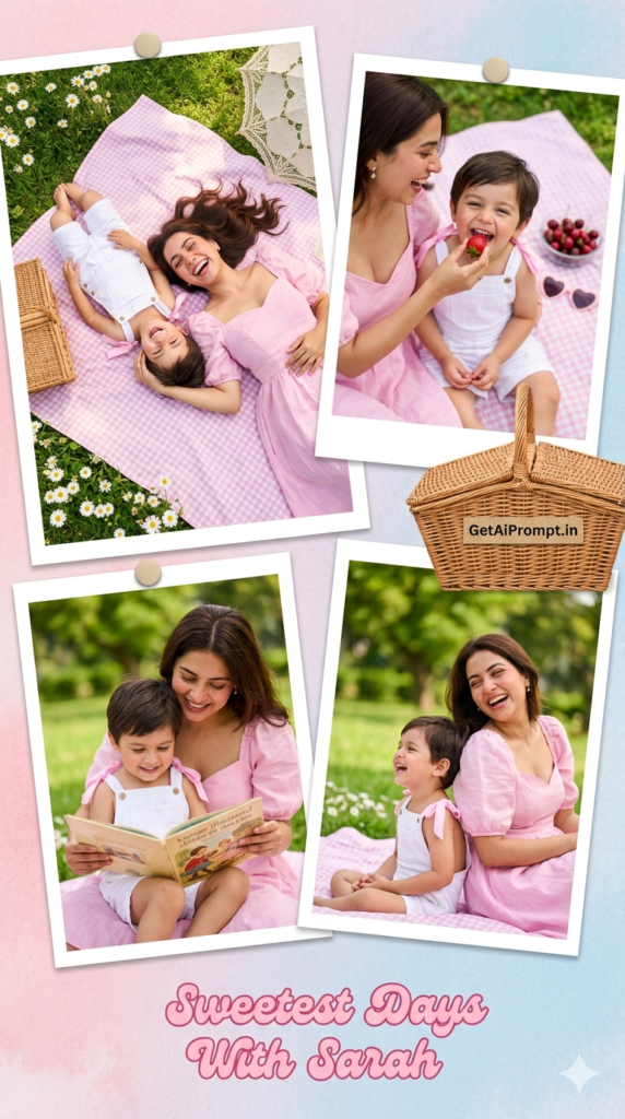 Pastel Cherry and Gingham Picnic Sweet Girl Aesthetic