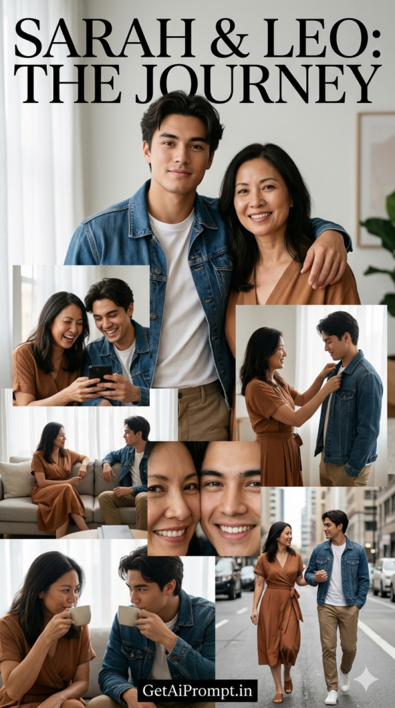 Indo Western Fusion Modern Family Urban Mother Son Aesthetic