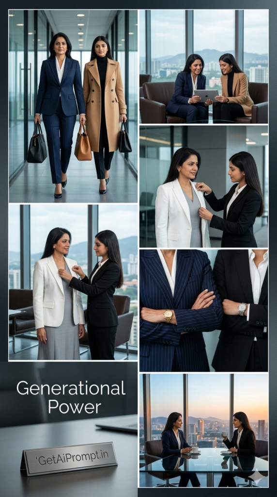 The Boss Ladies Corporate Power Suit Chic Mother Daughter