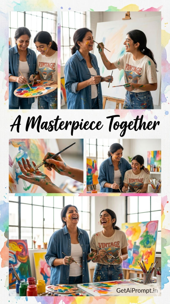 The Art Studio Creative Chaos Color Family Bonding AI Image