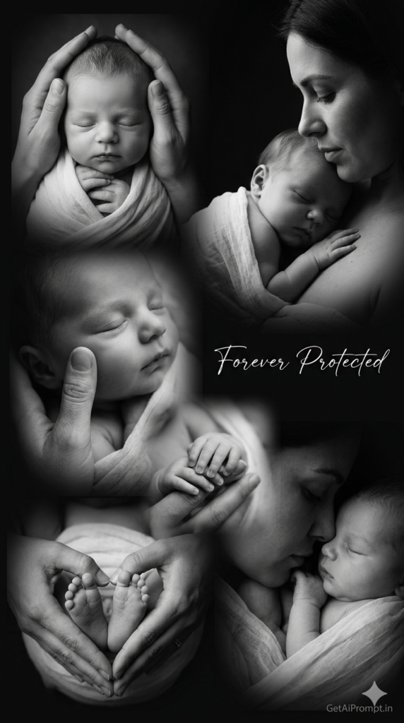 Mother Hands Emotional Shot Cinematic Intimate Bonding Collage